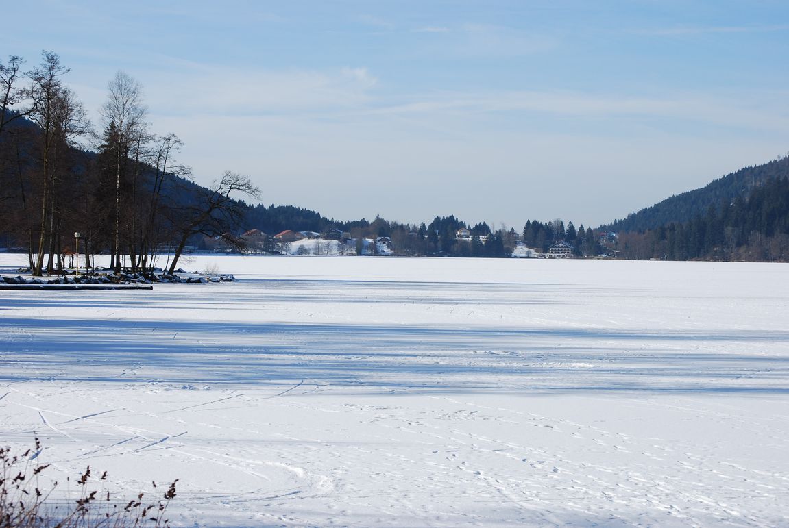 Lac de Gérardmer gelé